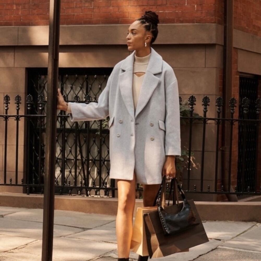 Abercrombie & Fitch Wool-Blend Coat Size Small